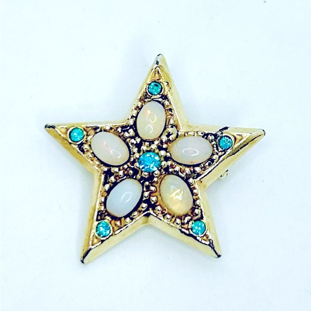 Star Brooch Mid-Century Costume Jewelry